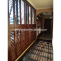 Окрашенные ПВХ-жалюзи, шторка с деревянными панелями из дерева с высоким качеством для украшения комнаты